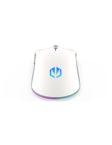 Endorfy Gem Plus Wireless Onyx White Myszka Oburęczny Rf Wireless + Usb Type-C Optyczny 26000 Dpi