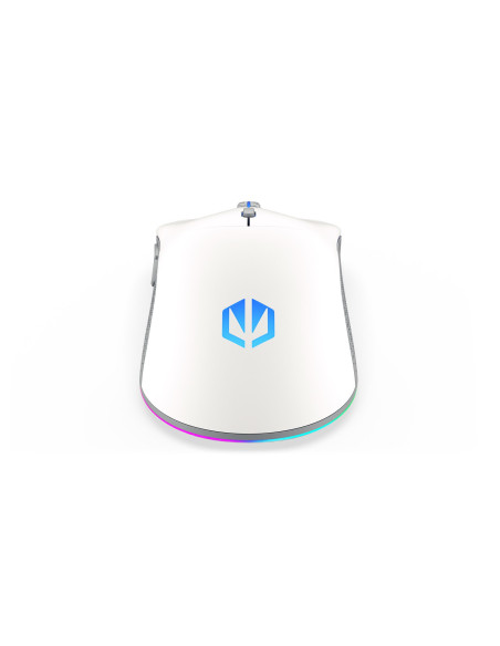 Endorfy Gem Plus Wireless Onyx White Myszka Oburęczny Rf Wireless + Usb Type-C Optyczny 26000 Dpi