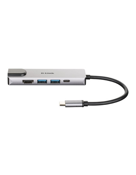 Adapter D-Link Dub-M520 - Przewodowy - Thunderbolt 3 - 60 W - 10,100,1000 Mbit/S - Ieee 802.3 - Ieee 802.3Ab - Ieee 802.3Az - Ie