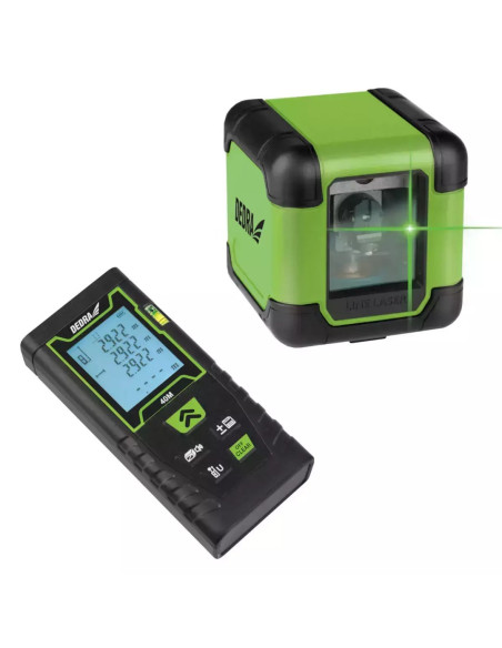 Zestaw Laser Krzyżowy Green + Dalmierz 40M