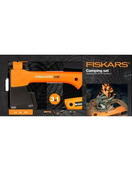 Fiskars Siekiera Toporek X5 - Xxs + Nóż + Piła