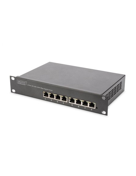 Przełącznik Sieciowy Niezarządzalny 10" 8X Rj45 10/100/1000 Mb/S