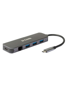 D-Link Dub-2334 Stacja Dokująca Przewodowa Usb Type-C Szary