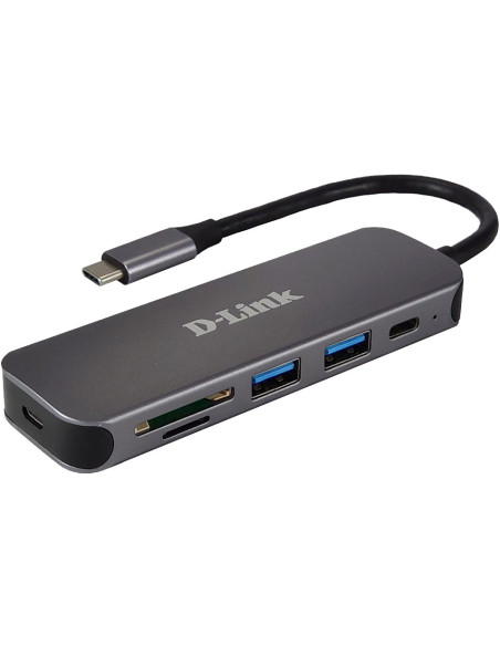 D-Link Dub-2325 Stacja Dokująca Usb Type-C Szary