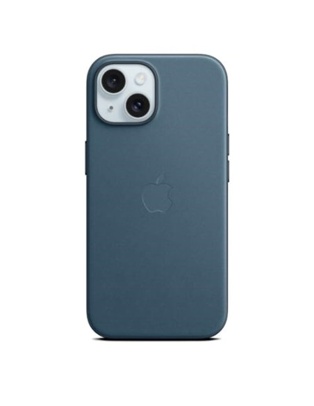 Etui Apple Iphone 15 Feingewebe Case Mit Magsafe Pazifikblau