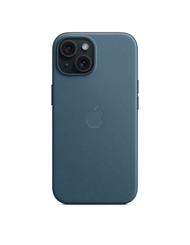 Etui Apple Iphone 15 Feingewebe Case Mit Magsafe Pazifikblau