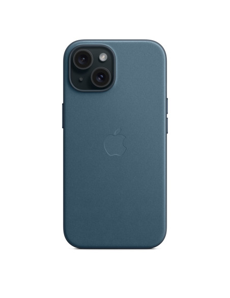 Etui Apple Iphone 15 Feingewebe Case Mit Magsafe Pazifikblau