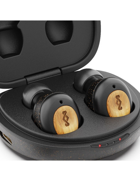 Marley True Wireless Earbuds Champion Built-In Microphone, Bluetooth, Black