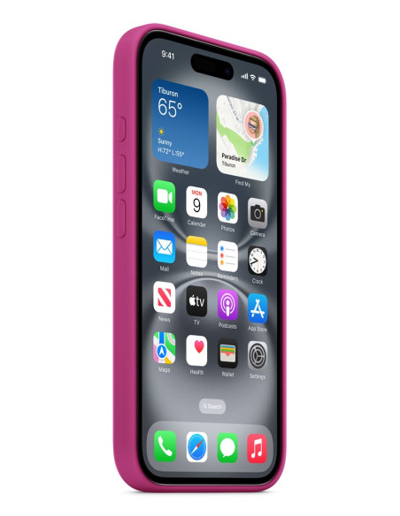 Etui Silikonowe Apple Iphone16 Z Magsafe - Fuksja