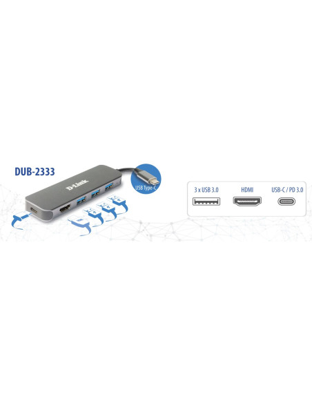 5-In-1 Usb-C Hub W Hdmi/1Xhdmi 3Xusb3.0 1Xusb-C Port