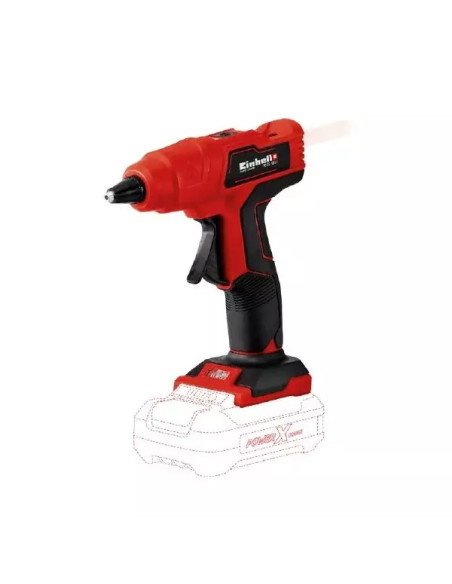 Pistolet Na Klej Te-Cg 18 Li-Solo Aku Einhell Czarny, Czerwony
