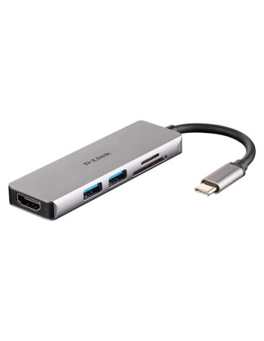 D-Link Dub-M530 Stacja Dokująca Przewodowa Usb 3.2 Gen 1 (3.1 Gen 1) Type-C Aluminium, Czarny