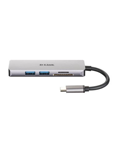 D-Link Dub-M530 Stacja Dokująca Przewodowa Usb 3.2 Gen 1 (3.1 Gen 1) Type-C Aluminium, Czarny