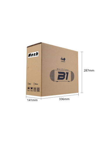 Obudowa Inwin B1 Mesh, Zasilacz 200W Gold W Zestawie, Mini Itx