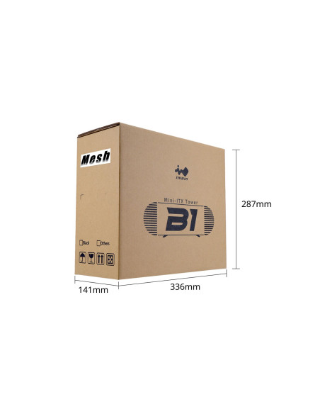 Obudowa Inwin B1 Mesh, Zasilacz 200W Gold W Zestawie, Mini Itx