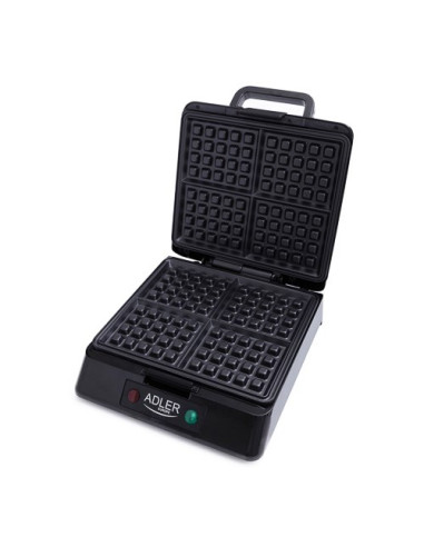 Gofrownica Adler Ad 3036 (1500W  Kolor Srebrny)