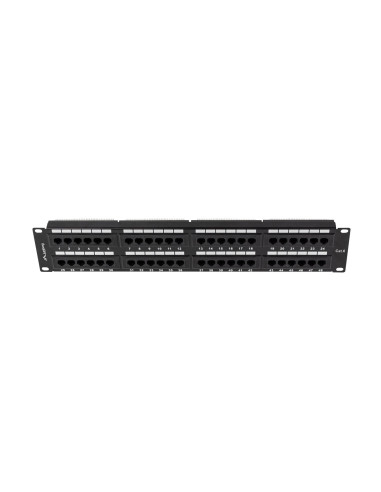Lanberg Patch Panel 48 Port 2U Kat.6 Czarny Ppu6-2048-B