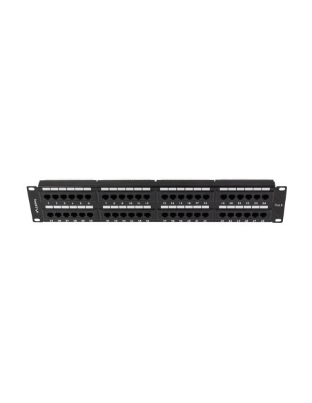 Lanberg Patch Panel 48 Port 2U Kat.6 Czarny Ppu6-2048-B