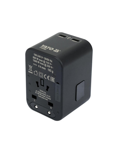 Yt.adapter Podróżny Uniw. Usb / Usb-C 65W
