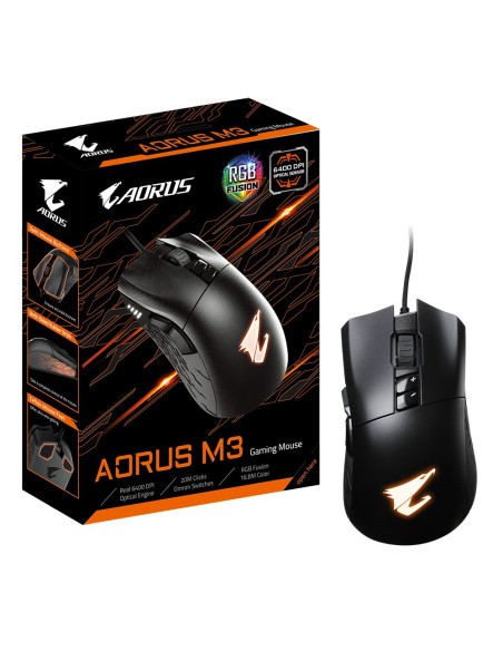 Gigabyte Aorus M3 Myszka Gaming Po Prawej Stronie Usb Typu-A Optyczny 6400 Dpi