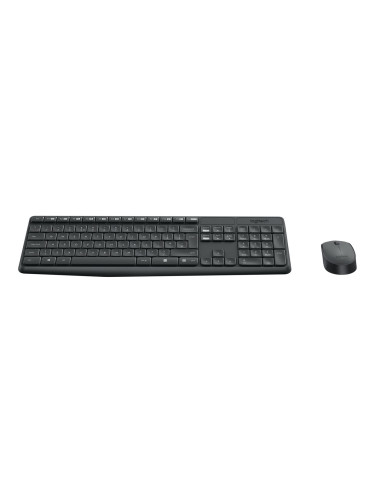 Logitech Klawiatura Mk235 Wireless Kbd+Mouse Grey Cz
