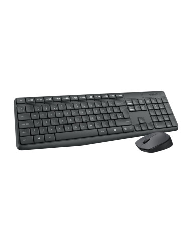 Logitech Klawiatura Mk235 Wireless Kbd+Mouse Grey Cz