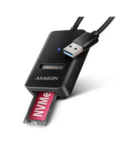 Axagon Adm2-Am Usb-A 10Gbps - M.2 Nvme & Sata Ssd Adaptér, Kabelis Usb-A 10Cm Obudowa Ssd Czarny 2
