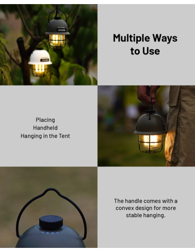 Lampa Kempingowa Nitecore Lr40 Zielona - 100 Lumenów