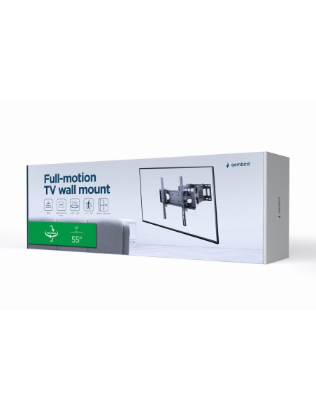 Gembird Wm-55St-04 Uchwyt Do Telewizorów 139,7 Cm (55") Czarny