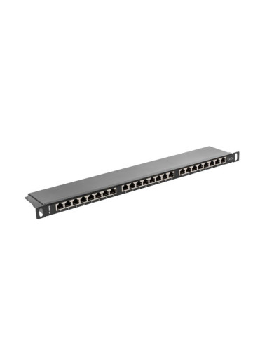 Lanberg Patch Panel 24 Port 0.5U Kat.5E Ftp Czarny