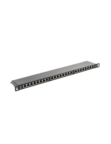 Lanberg Patch Panel 24 Port 0.5U Kat.5E Ftp Czarny