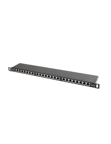 Lanberg Patch Panel 24 Port 0.5U Kat.5E Ftp Czarny