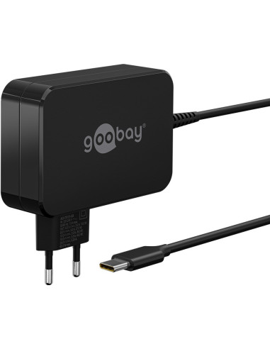 Goobay 65420 Laptop Czarny Prąd Przemienny Szybkie Ładowanie Wewnętrzna