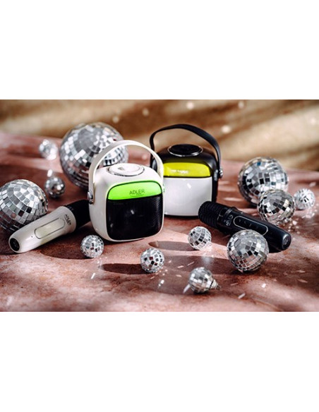 Adler Ad 1199 Black Głośnik Do Karaoke Z Mikrofonem - Sd/Usb/Aux/Bluetooth