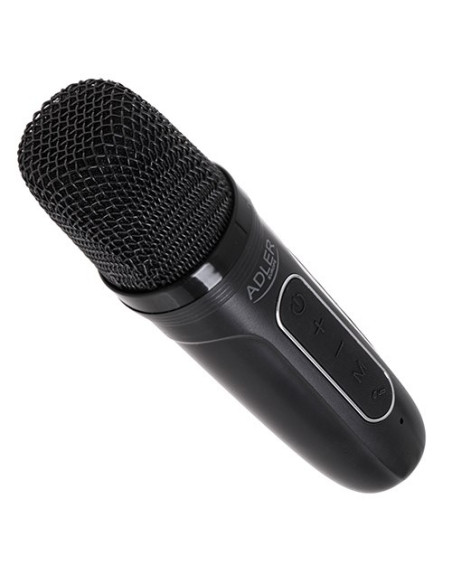 Adler Ad 1199 Black Głośnik Do Karaoke Z Mikrofonem - Sd/Usb/Aux/Bluetooth