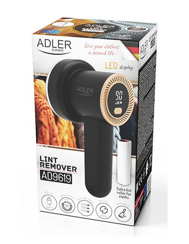 Adler Ad 9619 Golarka Do Tkanin Czarny, Złoto Stal Nierdzewna