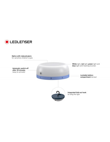 Ledlenser Kidcamp6 Latarnia Kampingowa Zasilana Baterią