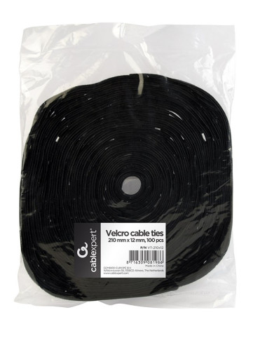 Gembird Vt-210X12 Opaska Kablowa Czarny 100 Szt.