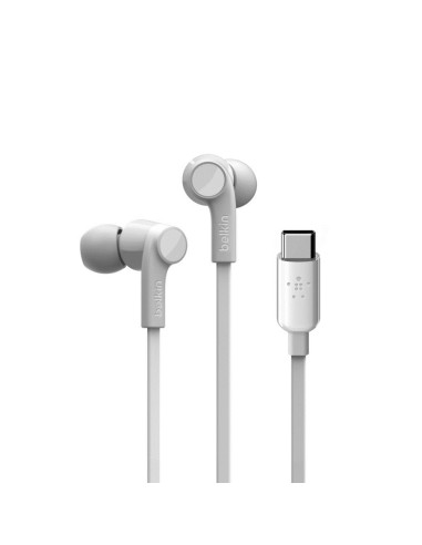 Belkin Słuchawki Przewodowe Usb-C Douszne Białe