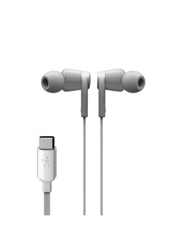 Belkin Słuchawki Przewodowe Usb-C Douszne Białe