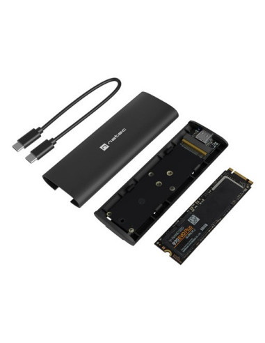 Obudowa Ssd Zewnętrzna Natec Rhino M.2 Nvme Lite Usb-C 3.1 Gen 2 Aluminium