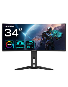 Gigabyte Mo34Wqc Monitor Komputerowy 86,4 Cm (34") 3440 X 1440 Px Wide Quad Hd Oled Czarny