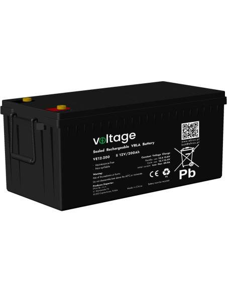 Akumulator Agm Voltage 12V 200Ah Ve12-200 (Żywotność 6-9 Lat)