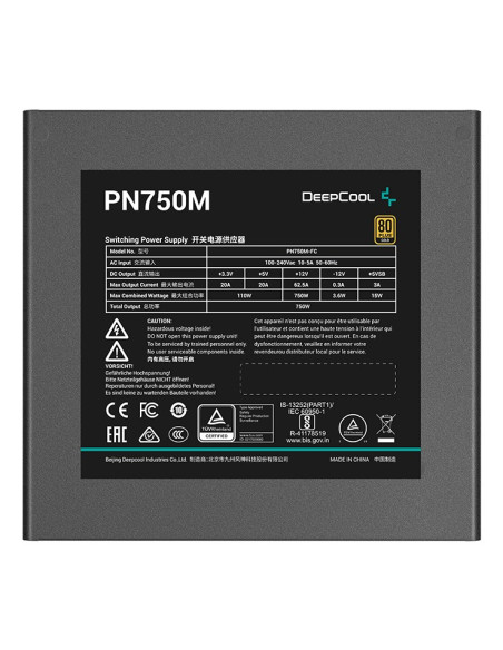Deepcool Pn750M Moduł Zasilaczy 750 W 20+4 Pin Atx Atx Czarny