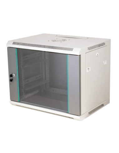 Alantec-Szafa Wisząca 19" 12U 450Mm D.szklane Szary