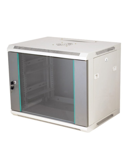Alantec-Szafa Wisząca 19" 12U 450Mm D.szklane Szary