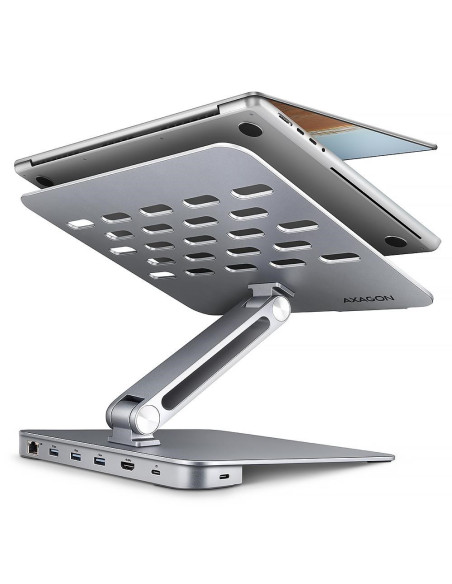 Stojak Na Laptop 10-16" + Hub I/O 7 W 1 Axagon