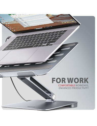 Stojak Na Laptop 10-16" + Hub I/O 7 W 1 Axagon