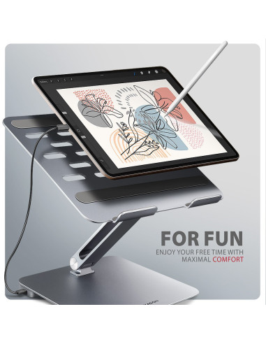 Stojak Na Laptop 10-16" + Hub I/O 7 W 1 Axagon