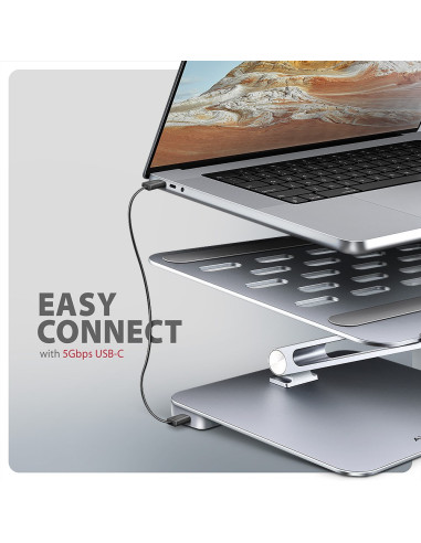 Stojak Na Laptop 10-16" + Hub I/O 7 W 1 Axagon